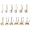 Uxcell 6 Set 72pcs Paint Brush Different Sizes Soft Nylon Bristle With Wood Handle For Wall Cabinets Fences