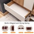 4pack Magnetic Touch Latches Push To Open Magnet Pressure Release For Cupboards Closet Door Brown
