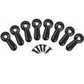 Picture Frame Turn Button Fasteners With 100 Screws Black Iron Photo Backing Clips For Hanging Posters And Drawing Crafts 
