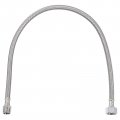 24 Inch Long Faucet Supply Line Connector G1 2 Female Compression Thread X G3 8 Male Straight 304 Stainless Steel Water Hose 