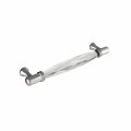 Ckp G-300 Brand 3-3 4 In 96mm Brilliance Crystal Collection Pull Polished Nickel Base 