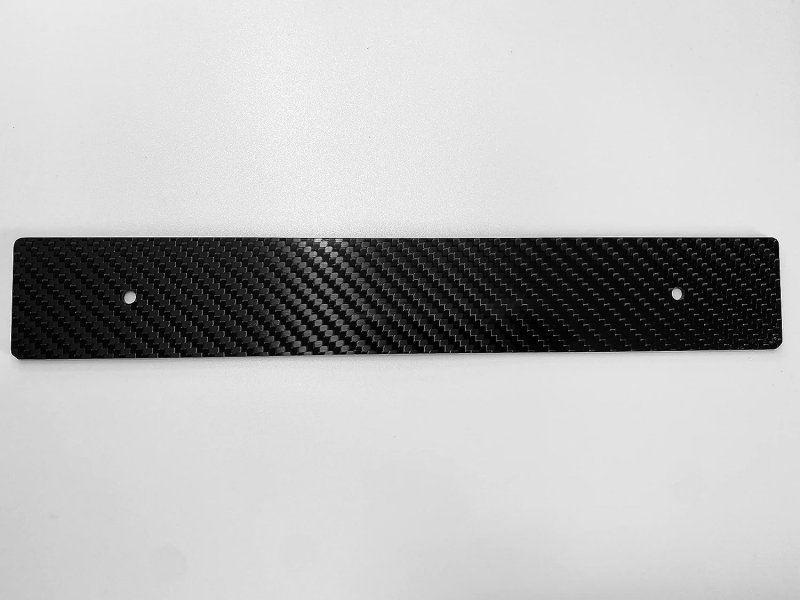 Carbon Fiber Plate Delete For Subaru Vehicles Real Front License With Installation Hardware 11 75 X 1 In Size