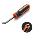 Rexbeti 8 Inch Pry Bar Set Thicker Strike Cap Handle Black Orange Comfortable Non-slip Double Angled Tip Handled 