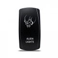 Ch4x4 Rocker Switch Alien Lights Symbol 3 Red Led