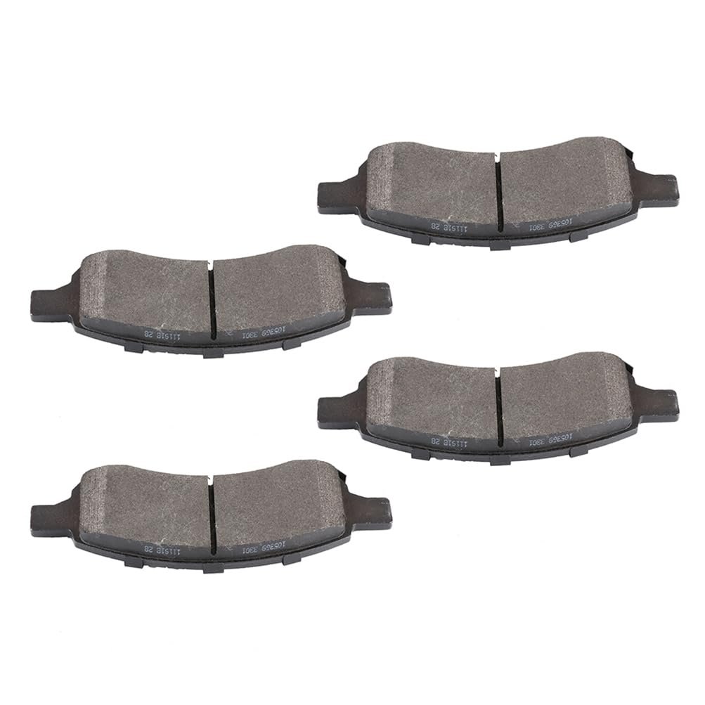 Front D1169 Semi-metal 4pcs W Hardware Disc Brake Pad Set