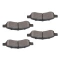 Front D1169 Semi-metal 4pcs W Hardware Disc Brake Pad Set