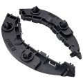 Secosautoparts 2pcs Plastic Front Bracket Bumper Trim Stay Driver Passenger Side Black Compatible With Honda Civic 2006 2007