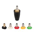 Pressure Washer Tips Turbo Nozzle 360a Rotating Spray With 5 Nozzles 3000 Psi Max 3500 1 4 Inch Quick Connector For Cleaning 