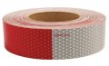 Reflective Tape Red And White 1 75 In Wide Waterproof Polyester Safety Model 18814 