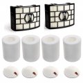 2 Hepa 4 Foam Felt Filters For Shark Rotator Powered Lift-away Xl Capacity Nv755 Uv795 Vacuum Cleaner Compare To Part Xff750 