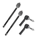 4pcs Front Inner Outer Tie Rod Ends Kit Suspension Steering End For Ford Explorer Police Interceptor Sedan Drag Link No 