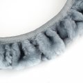Uxcell Gray Soft Plush Fuzzy Auto Car Truck Steering Wheel Cover Warm For Winter