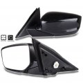 Ocpty Black Driver Side View Mirror Smooth With Power Adjustment Manual Fold Non-heated Compatible For 2008-2012 Honda Accord