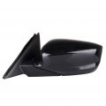 Ocpty Black Driver Side View Mirror Smooth With Power Adjustment Manual Fold Non-heated Compatible For 2008-2012 Honda Accord
