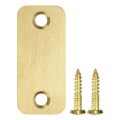 Door Strike Plate 24 X 0 98 Stainless Steel Hole Deadbolt Blank Cover With 2 Screws For Fixing Wooden Doors Gold 