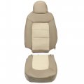 Kuafu Seat Cover Synthetic Leather Compatible With 2003-2006 Ford Expedition Eddie Bauer 4x4 2wd 4 6l 5 4l Perforateda Tan