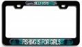 Silly Boys Fishing Is For Girls Bl 3d Metal License Plate Frame Auto Suv Truck Tag Holder Z94 