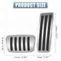 X Autohaux 1 Set Anti Slip No Drilling Aluminum Alloy Brake And Gas Accelerator Pedal Covers Foot Pads For Cadillac Srx