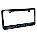 Ipick Image Made For Ford Mustang Gt In Blue Black Metal License Plate Frame