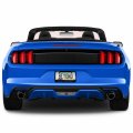 Ford Mustang Gt In Blue Black Metal License Plate Frame