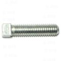 Coarse Square Head Set Screws 3 8-16 X 1 5 In Steel Silver Finish 6 Piece