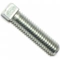 Coarse Square Head Set Screws 3 8-16 X 1 5 In Steel Silver Finish 6 Piece 