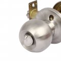 Uxcell Home Bathroom Metal Round Knob Lock Lockset For 30mm-55mm Thickness Door