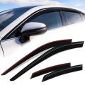 Auto Dynasty Window Visors For 2021-2024 Toyota Venza 4pcs Front Left Right Tape-on Deflectors Rain Guards Sun Wind Air Side 