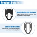 X Autohaux 1 Set Aluminum Alloy Fuel Pump Mounting Plate With Gasket For Chevy Sbc 283 327 305 350 383 400 Engine Black