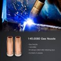Plaxcon 24kd Mig Gas Nozzle 145 0080 For Binzel Welding Gun Consumables 12 5mm 2pcs