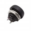 Uxcell 12v-24v 12mm White Round Car Motorcycle 2 Terminal Momentary Push Button Switch