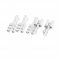 Female Spade Terminal Connectors Silver Tone Metal Crimp 4 8mm Stud Width 14mm Length 5 Piece Set 