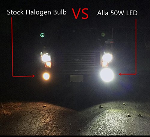 Psx24w 2504 Led Fog Light Bulbs 12276 Replacement 6000k Xenon White Super Bright 2400 Lumens Lamps For Cars And Trucks Set Of 2