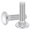 20pcs Carriage Bolts 1 4 -20x1 Stainless Steel 18-8 304 Round Head Square Neck Screws Bolt Screw For Fastening Accessories 