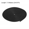 Uxcell Foam Rubber Weather Seal Strip 3mm 1 8 Diameter 7 5 Meters 24 61ft Long Round Epdm For Diy Gasket Warehouse Pads Tubing