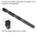 Uxcell 2pcs 1 Reduced Shank Drill Bits3mm 1 2 Black Oxide M2-6542 High Speed Steel Hss Twist For Stainless Cast Iron Metal