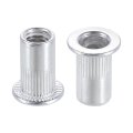 M5 Rivet Nuts Aluminium Alloy Knurled Flat Head Threaded Insert 60pcs 