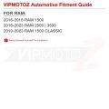 Vipmotoz Full Led Trunk Bed Lights With Wire Harness Compatible 2016-2022 Ram 1500 2500 3500 Classic Pickup Driver Passenger