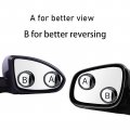 Gift2u Blind Spot Mirrors 1 Pair Round Hd Glass Wide Angle Side Rear View Convex 360a Adjustment Blindless Mirror With Abs