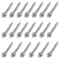 Glarks 20pcs 5 16 X 3-1 2 Wedge Anchors Zinc Plated Heavy Duty Fastener For Concrete 