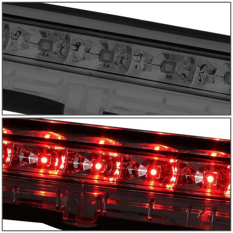 Smoked Lens Led Third Tail Brake Light For 2011 To 2016 Scion Tc 3bl-stc11-led-sm High Mount Stop Assembly Plug And Play Rear