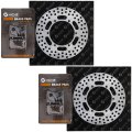Niche Front Brake Rotor Pad Kit Semi Metallic For Yamaha Fj1200 Fj1100 1fk-w0046-01-00 3xf-w0045-50-00 36y-25831-00-00