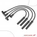 A-premium Ignition Spark Plug Wires Set Of 4 Compatible With Saturn Sc1 1993-2002 Sl Sl1 1991-2002 Sw1 1993-1999 L4 1 9l Sohc