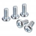10-24x3 8 Pan Head Phillips Machine Screws 50pcs Zinc Plated Carbon Steel Cross Fully Threaded Bolts 