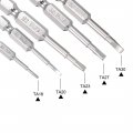 Uxcell Ta18 20 23 27 30 Triangle Screwdriver Bit Set 1 4 Inch Hex Shank S2 Steel Magnetic 2 Long Drill Bits 5 Piece