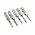 Uxcell Ta18 20 23 27 30 Triangle Screwdriver Bit Set 1 4 Inch Hex Shank S2 Steel Magnetic 2 Long Drill Bits 5 Piece