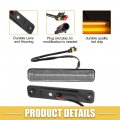 A Absopro Led Side Marker Light 25952319 15114677 Front Rear Turn Signals Fender Sidemarker Lamps For Hummer H2 2003-2009 Clear