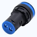 Baomain Electrical Circuit Blue Led Indicator Pilot Light Ad16-22d L22 Ac 220v 22mm Pack Of 10