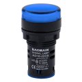 Baomain Electrical Circuit Blue Led Indicator Pilot Light Ad16-22d L22 Ac 220v 22mm Pack Of 10