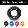 Autobahn88 Motorcycle Sprocket Nut Dress-up Kit Compatible With Honda Vtr1000f Super Hawk 1000 1998-2006 Black Set Of 5
